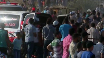 insani kriz - Gazze'deki Büyük Dönüş Yürüyüşü gösterilerinde 16. cuma (2) - HAN YUNUS Videosu