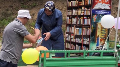 sosyal bilgiler - 'Pat pat' ile köylerdeki çocuklara kitap taşıyorlar - ORDU  Videosu