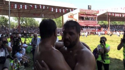 pehlivanli - 657. Tarihi Kırkpınar Yağlı Güreşlerinde erken final heyecanı - EDİRNE Videosu