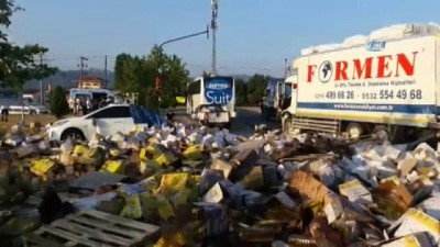 kamyon soforu -  Balıkesir'de zincirleme kaza...Ortalık savaş alanına döndü  Videosu