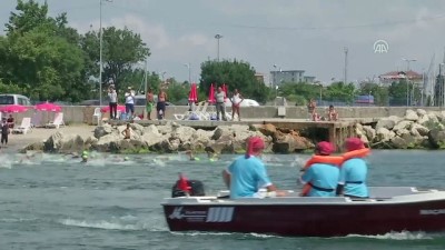 yuzme yarislari - Büyükçekmece Körfez Açık Su Yüzme Şampiyonası - İSTANBUL  Videosu