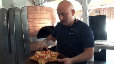 yerli turist -  Çeşme'de dünya standartlarında 500 TL'lik pizza  Videosu