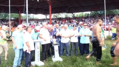 baspehlivan - Er Meydanı’nda başpehlivanlar, üçüncü tur kura çekimini yaptı Videosu