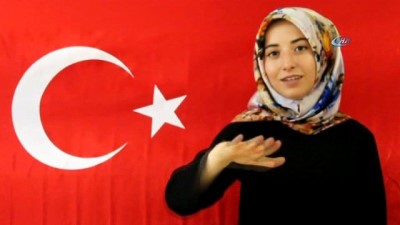 isaret dili -  Erzincan'da işaret dili ile 15 Temmuz şehitleri anıldı  Videosu