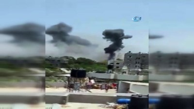 hava saldirisi -  - İsrail, Gazze'yi Yine Vurdu: 3 Yaralı  Videosu
