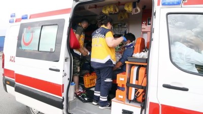 direksiyon - Erzurum'da otomobil şarampole devrildi: 2 yaralı  Videosu