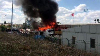 mobilya -  Gölbaşı'nda fabrika yangını Videosu