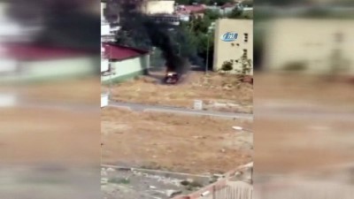  Park halindeki araç alev aldı