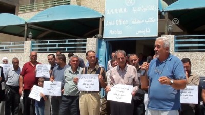 siginma - Batı Şeria'da UNRWA protestosu - NABLUS Videosu