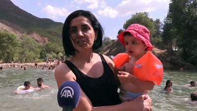 yaz gunleri - Tunceli'de plaj keyfi  Videosu