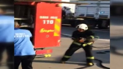 yolcu otobusu -  Yolcu otobüsü alev alev yandı  Videosu