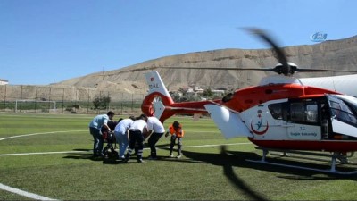 ambulans helikopter -  Kalp krizi geçiren vatandaşın imdadına hava ambulansı yetişti Videosu