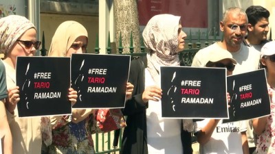 yargi sureci - Tarık Ramazan'ın yargı sürecine ilişkin eylem - İSTANBUL Videosu