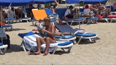 yaz gunleri -  Alanya’da plajlar tıklım tıklım Videosu