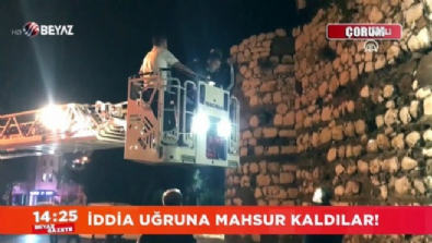 İddia uğruna mahsur kaldılar!