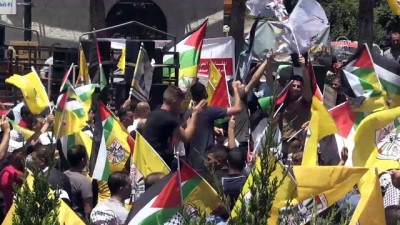 israil - Filistinliler 'Yüzyılın Anlaşması' planını protesto etti - RAMALLAH  Videosu