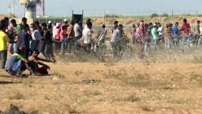 insani kriz - Gazze'deki Büyük Dönüş Yürüyüşü 17. cumasında devam ediyor (2) - HAN YUNUS Videosu
