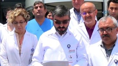  Hekimlerden sağlık çalışanlarına yapılan şiddete tepki 