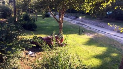 tahkikat -  Kadın sürücü dere kenarına uçtu Videosu