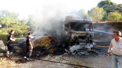 a haber - Saman yüklü tır yandı - ÇANAKKALE  Videosu