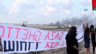 ozgurluk -  - Bir grup İsrailli aktivist Gazze sınırında Filistin bayrağı taşıdı Videosu