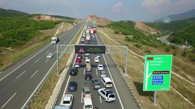 emniyet seridi - Bursa'da seyir halindeki yolcu otobüsü yandı Videosu