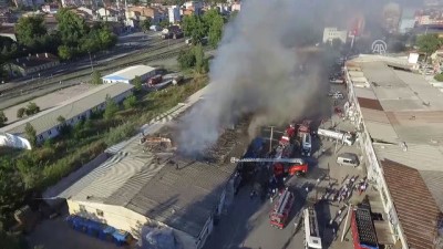 gida deposu - Mobilya atölyesinde başlayan yangını kısmen kontrol altına alındı - KARABÜK Videosu