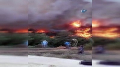 orman alani -  Antalya'daki orman yangını... 39 arazöz, 221 yangın işçisi, 6 söndürme helikopteri, 2 Amfibik uçak bir idare helikopteri ile 9 dozer görev yaptı Videosu