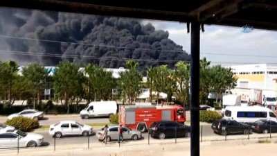 ambalaj fabrikasi -  Antalya’da fabrika yangını...Gökyüzü siyaha büründü  Videosu