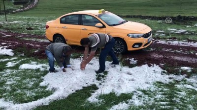 dolu yagisi - Ardahan'da dolu yağışı  Videosu