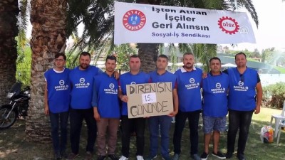 oturma eylemi - Otobüs şoförlerinin haksız yere işten çıkartıldığı iddiası - AYDIN Videosu
