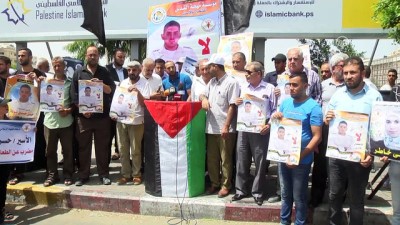 hapishane - Açlık grevindeki Filistinli tutuklulara destek gösterisi - GAZZE  Videosu