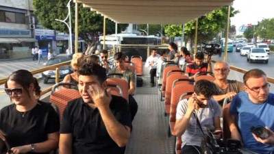 fayton -  Mersin sahillerinde 'üstü açık otobüs' seferleri başladı  Videosu