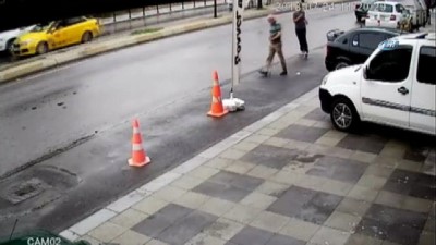 banka subesi -  Pendik'te Bankadan çıkan şahsı darp ederek çantasını çalan şahıslar kamerada  Videosu