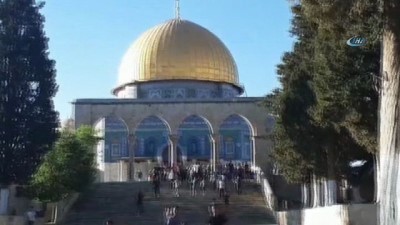 oturma eylemi - - Mescid-i Aksa'nın kapıları yeniden açıldı Videosu