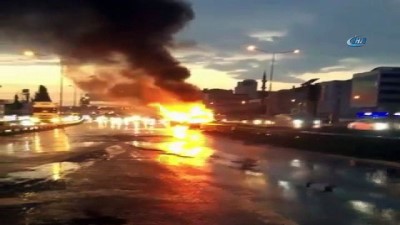 icmeler -  Tuzla'da seyir halindeki araç alev alev yandı Videosu