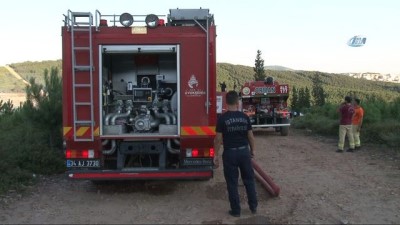 itfaiye araci -  Aydos Ormanları’nda korkutan yangın  Videosu