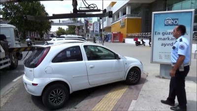 Engelli yollarına park edenlere ceza - İSTANBUL