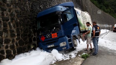 Giresun'da LPG tankeri kazası
