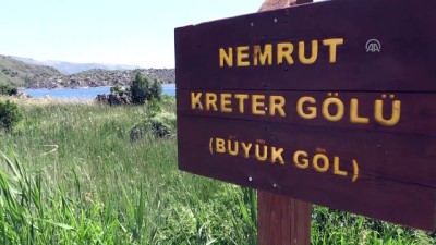 krater golu - Nemrut Krater Gölü, ziyaretçilerini büyülüyor - BİTLİS  Videosu