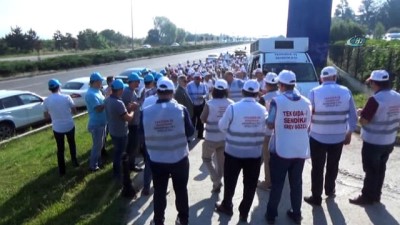 toplu is sozlesmesi -  Bolu’da, makarna fabrikası işçileri grev başlattı  Videosu