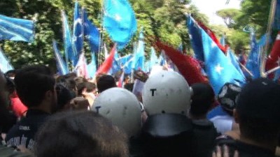 basin aciklamasi -  Çin Konsolosluğu önünde olaylı protesto  Videosu