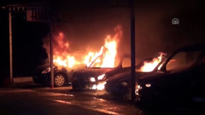 Oto galeride yangın - EDİRNE 