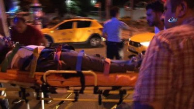 agir yarali -  Fatih’te motosiklet ile taksi çarpıştı: 1 ağır yaralı  Videosu