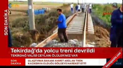 Tren kazasının nedeni belli oldu