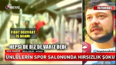 Ünlüler spor salonunda hırsızlık şoku