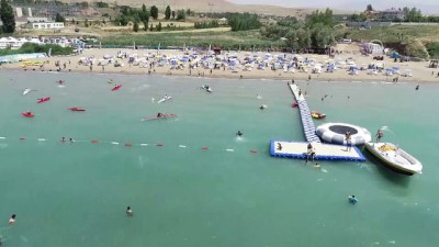cankurtaran - Van Gölü kıyısında halk plajı açıldı (2) - VAN Videosu