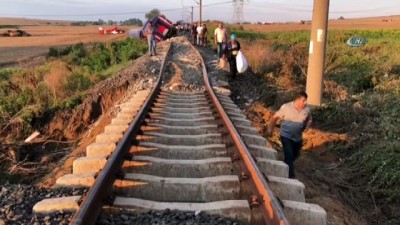 tren kazasi -  Tekirdağ'da tren faciası: 24 ölü  Videosu