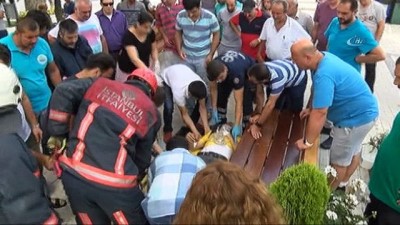 kacis -  Freni boşalan kamyonetin sürücüsü yayalara çarpmamak için ağaca çarptı Videosu