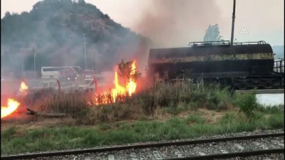 vagon - Kırıkkale'de ot yangını Videosu